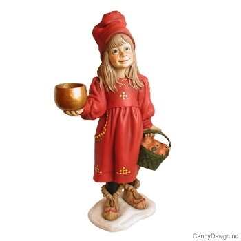 Carl Larsson pike med lysholder Carl Larsson pike med lysholder