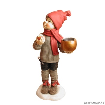Carl Larsson gutt med lysholder Carl Larsson gutt med lysholder