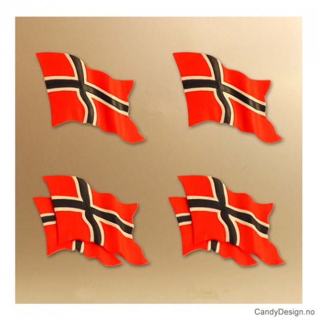 Magneter med Norske flagg