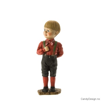 Carl Larsson gutt med rød skjorte
