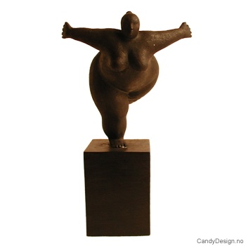 Fat woman skulptur - 1 fot