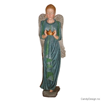 Stor engel skulptur - Blå
