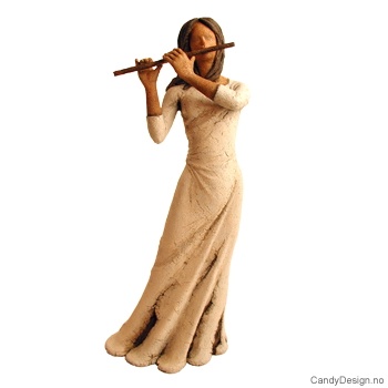 Pike figur med fløyte
