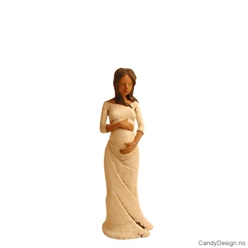 Gravid dame  mini figur