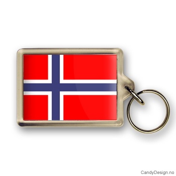 Norske flagg suvenir nøkkelring